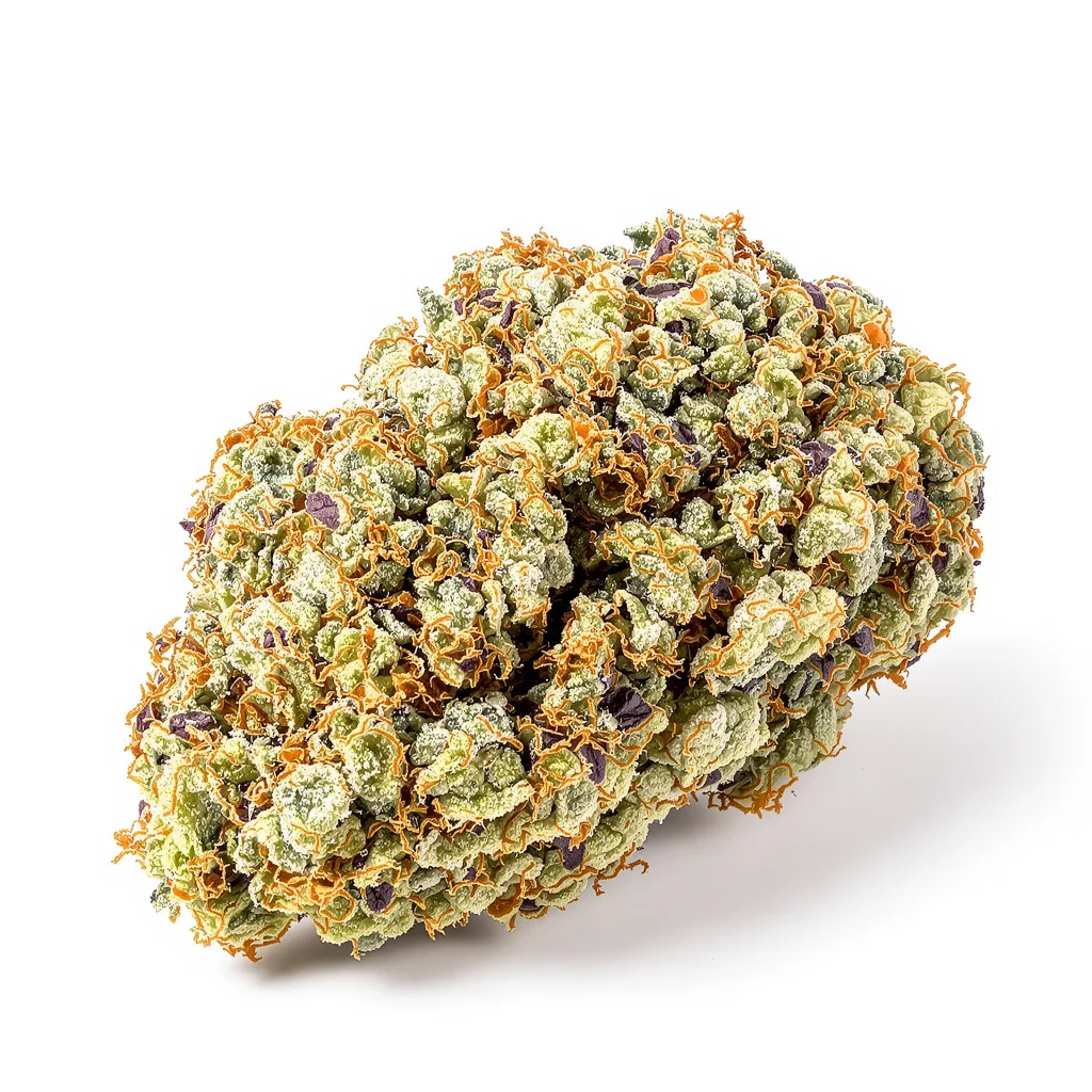 Cinex 30% indica / 60% sativa — flor con tricomas visibles