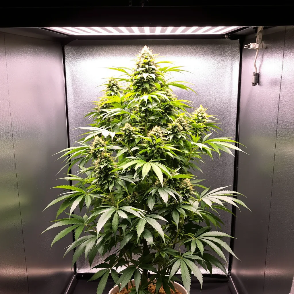 Planta de cannabis Clementine en fase de floración — 150-200 cm feminizada