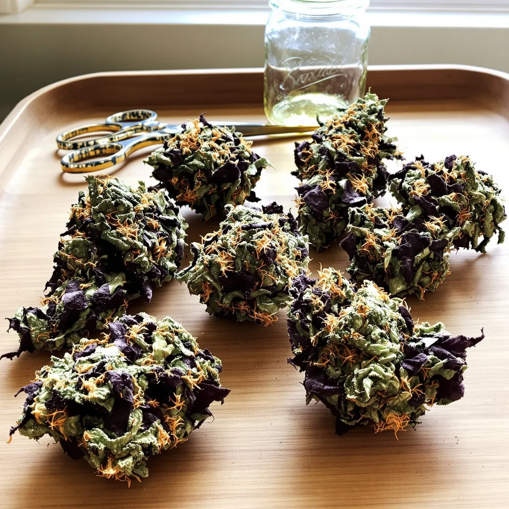 Colorado Bubba 87% indica / 13% sativa — flor con tricomas visibles
