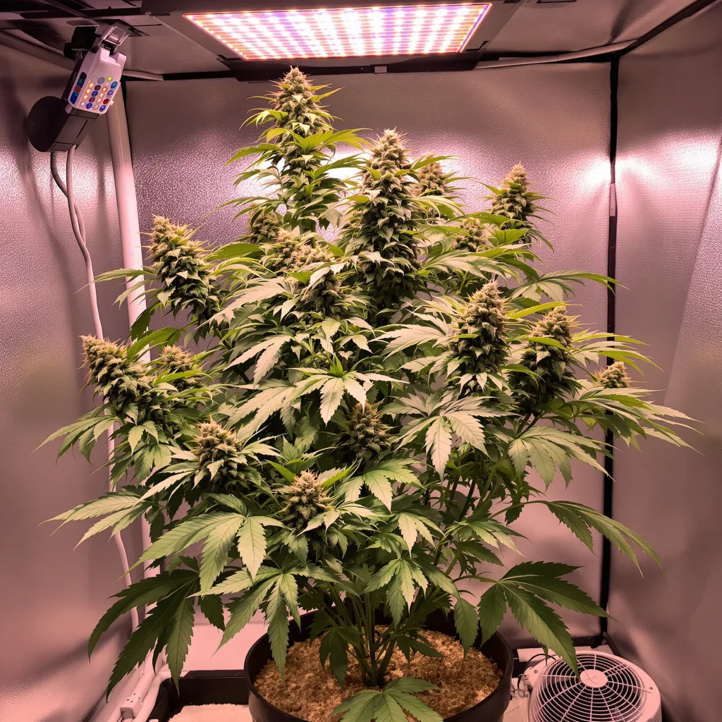 Planta de cannabis Colorado Bubba en fase de floración — 90-130 cm feminizada