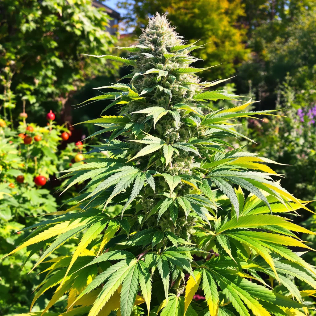 Colorado Clementines 79% indica / 21% sativa — flor con tricomas visibles