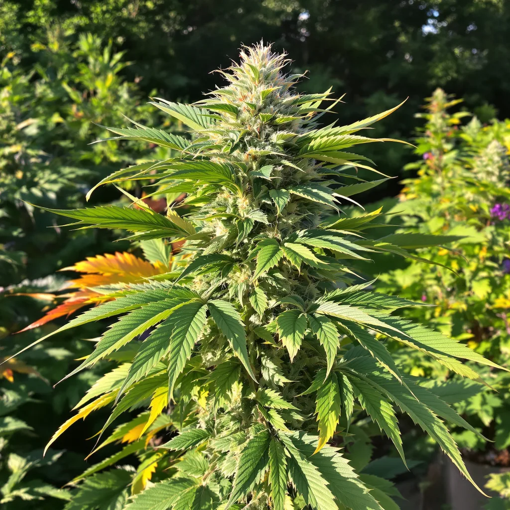 Confidential Cheese 73% indica / 27% sativa — flor con tricomas visibles