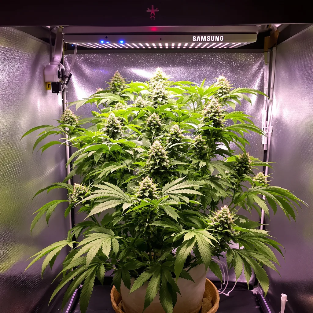 Planta de cannabis Confidential Wreck en fase de floración — 90-130 cm feminizada
