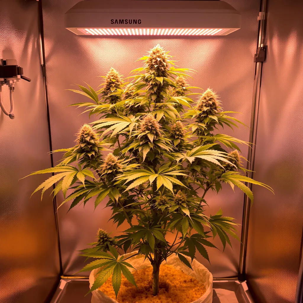 Planta de cannabis Conspiracy Kush en fase de floración — 90-130 cm feminizada