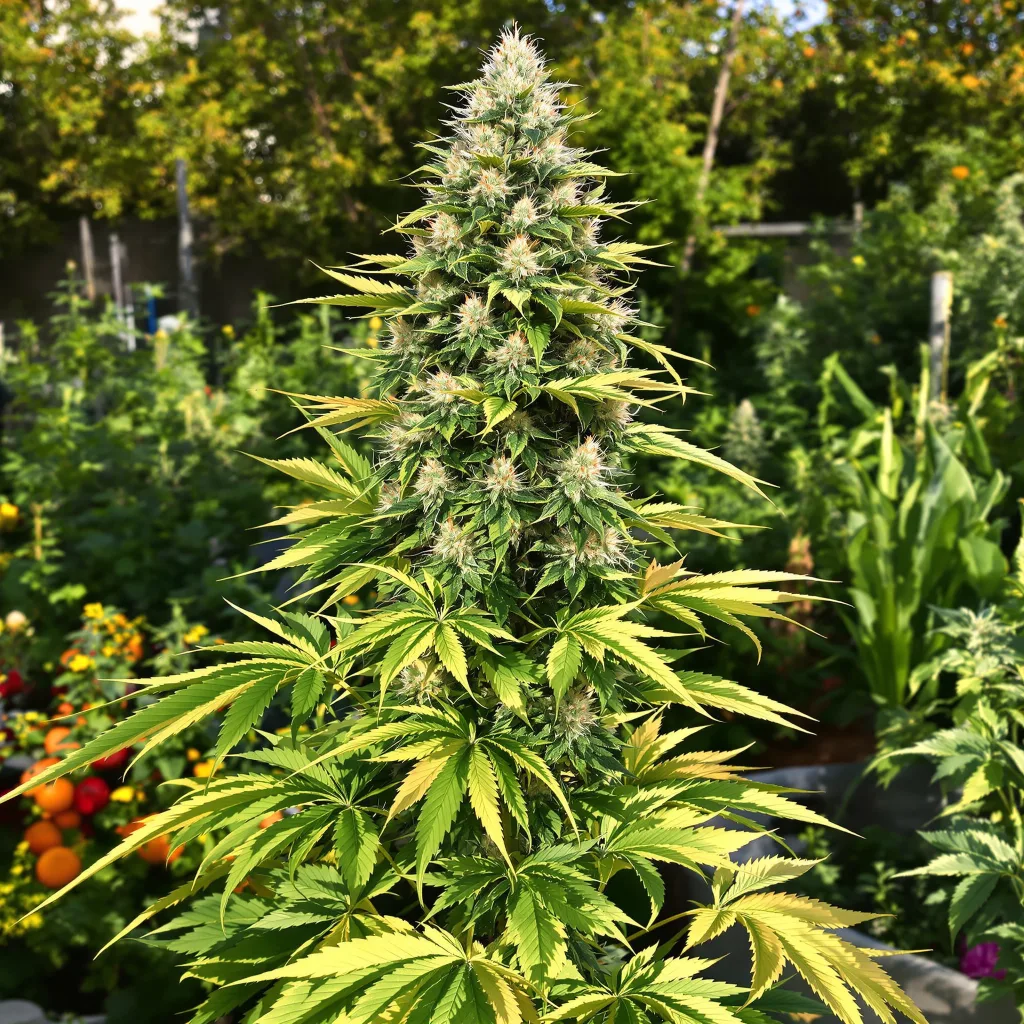 Cookie Wreck 40% indica / 60% sativa — flor con tricomas visibles