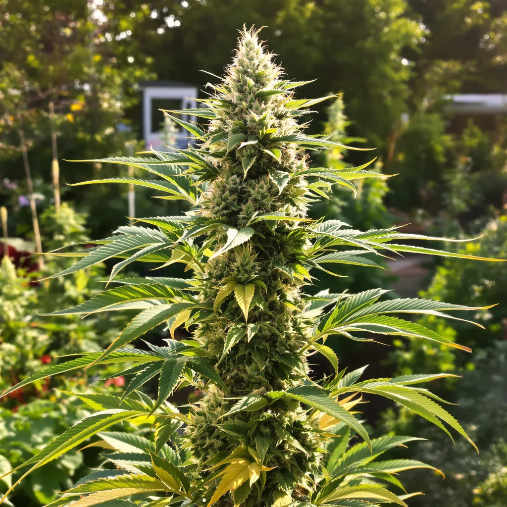 Cookie Wreck 40% indica / 60% sativa — flor con tricomas visibles