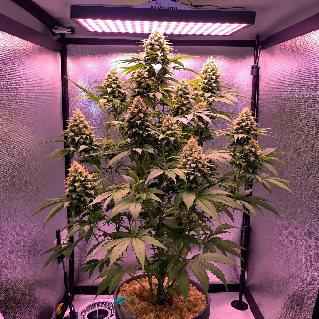 Planta de cannabis Cookies and Cream en fase de floración — 120-180 cm feminizada
