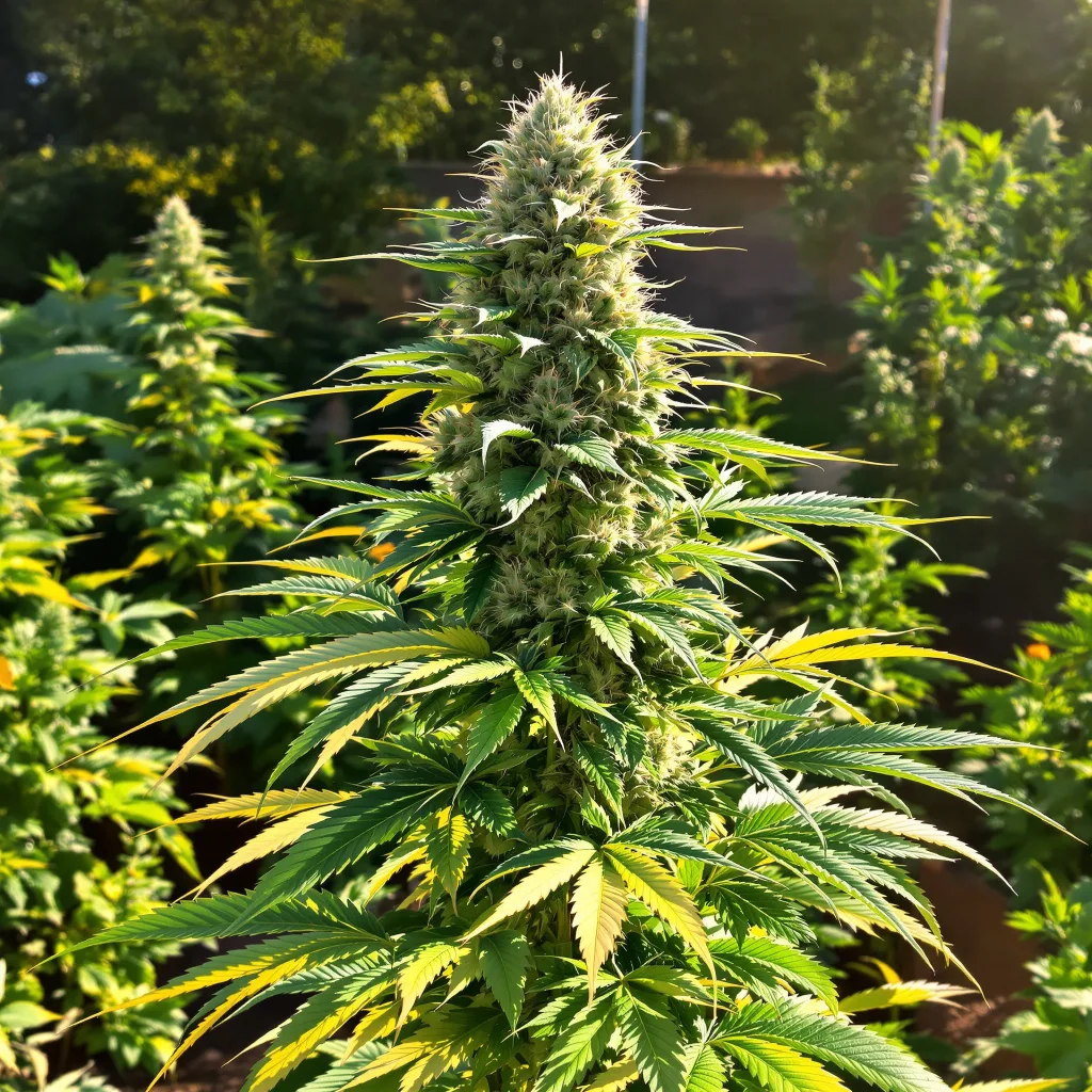 Cookies Gelato 41% indica / 59% sativa — flor con tricomas visibles