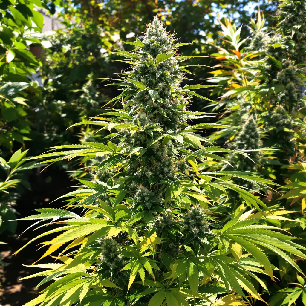 Cookies Gelato 41% indica / 59% sativa — flor con tricomas visibles