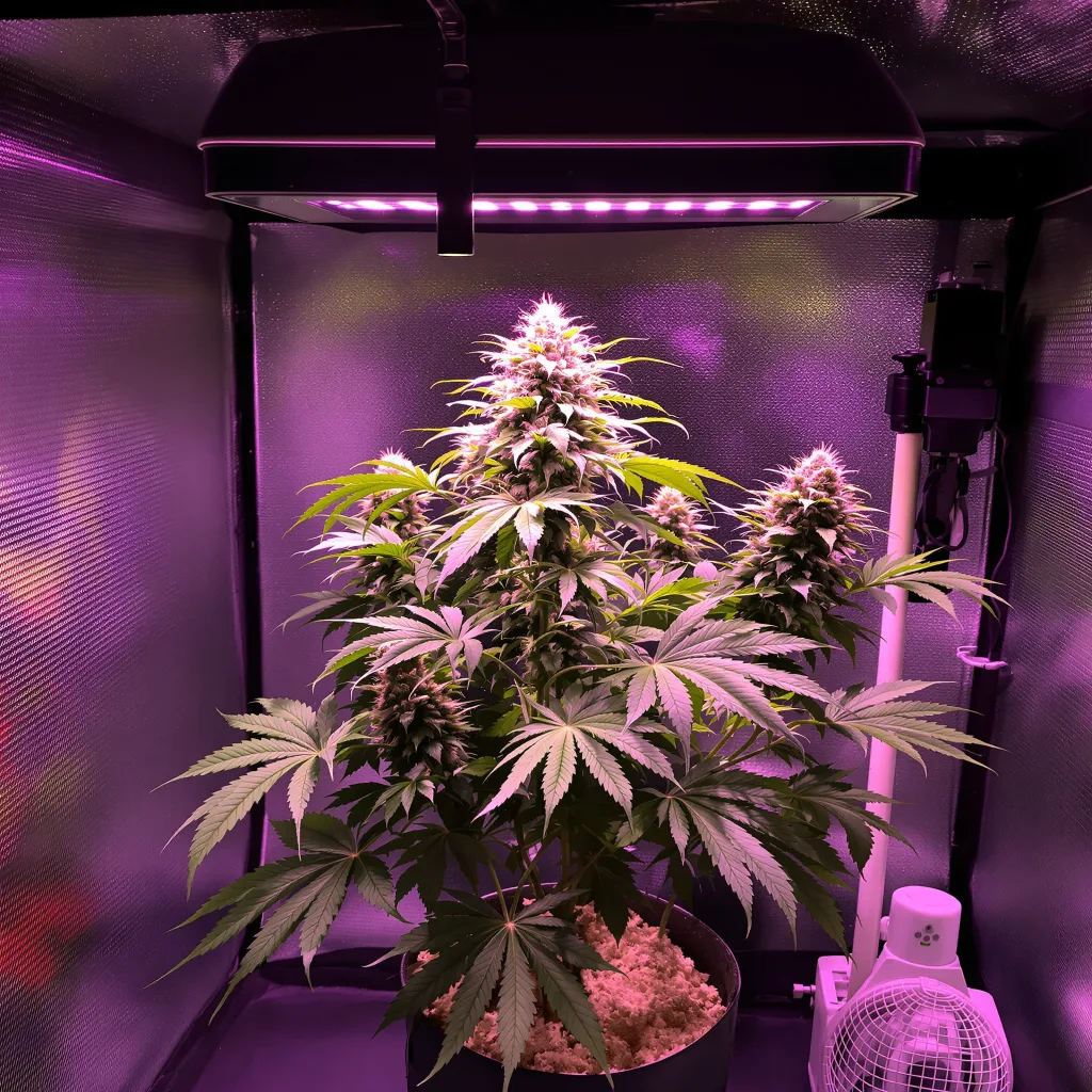 Planta de cannabis Cookies Kush en fase de floración — 90-130 cm feminizada