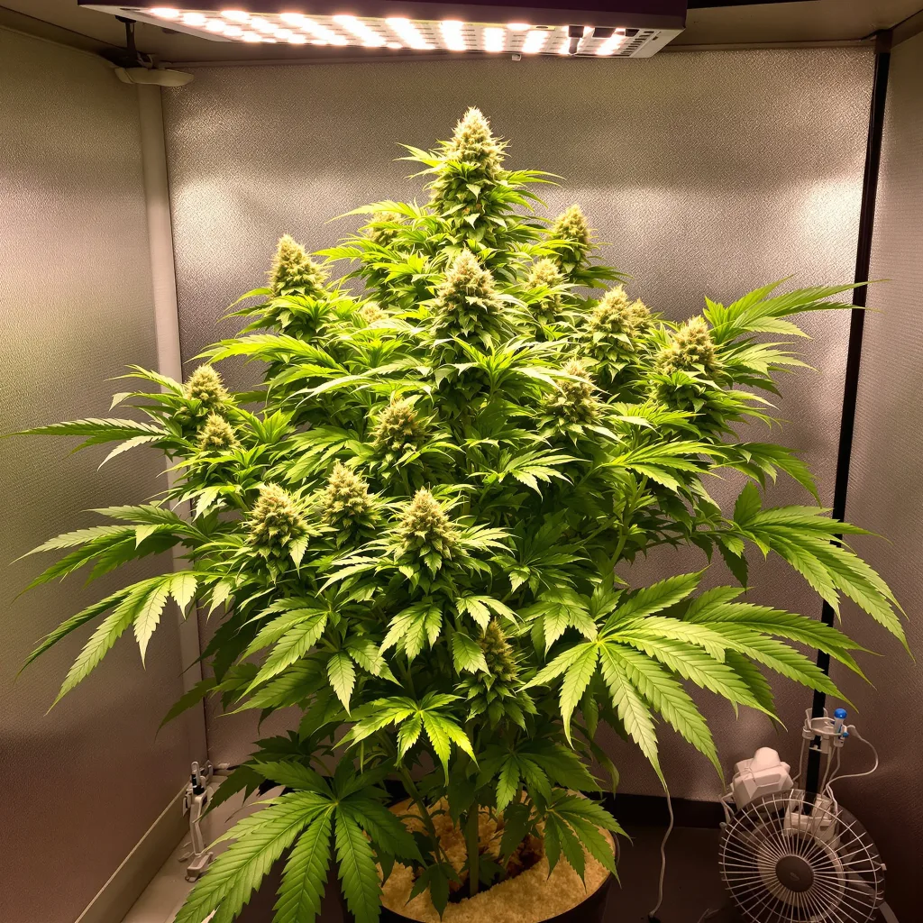 Planta de cannabis Cornbread en fase de floración — 90-130 cm feminizada
