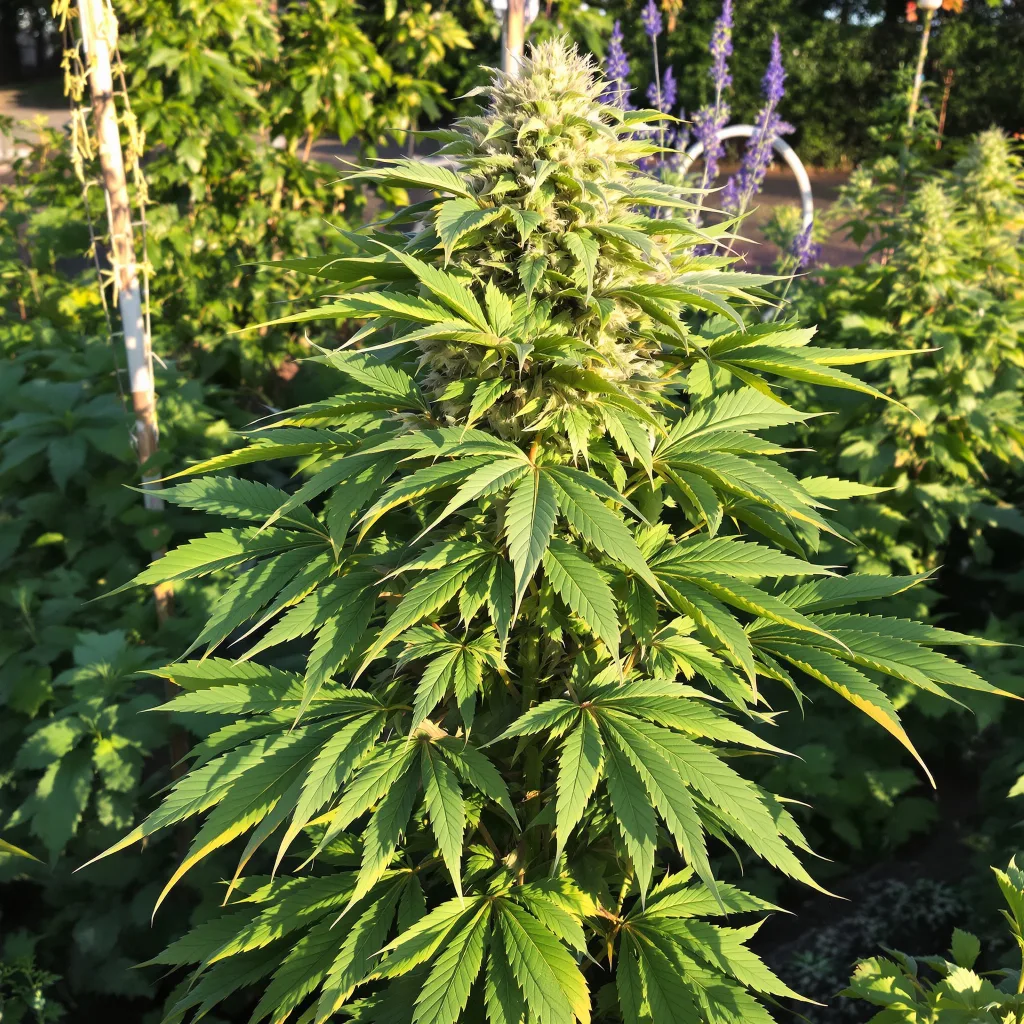 Cornbread 88% indica / 12% sativa — flor con tricomas visibles
