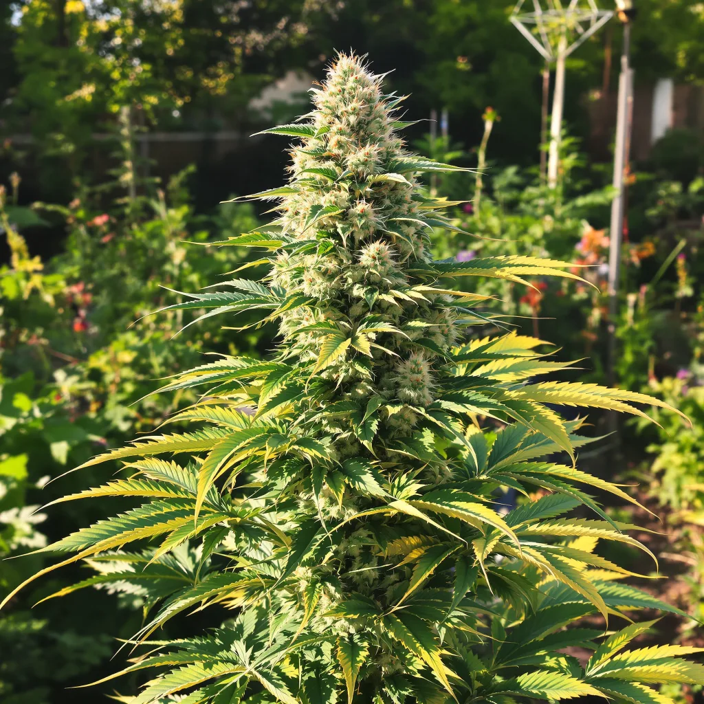 Couch Lock Mixpack 49% indica / 51% sativa — flor con tricomas visibles