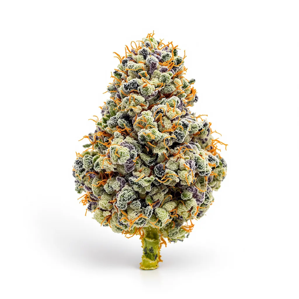 Couch Lock Mixpack 49% indica / 51% sativa — flor con tricomas visibles