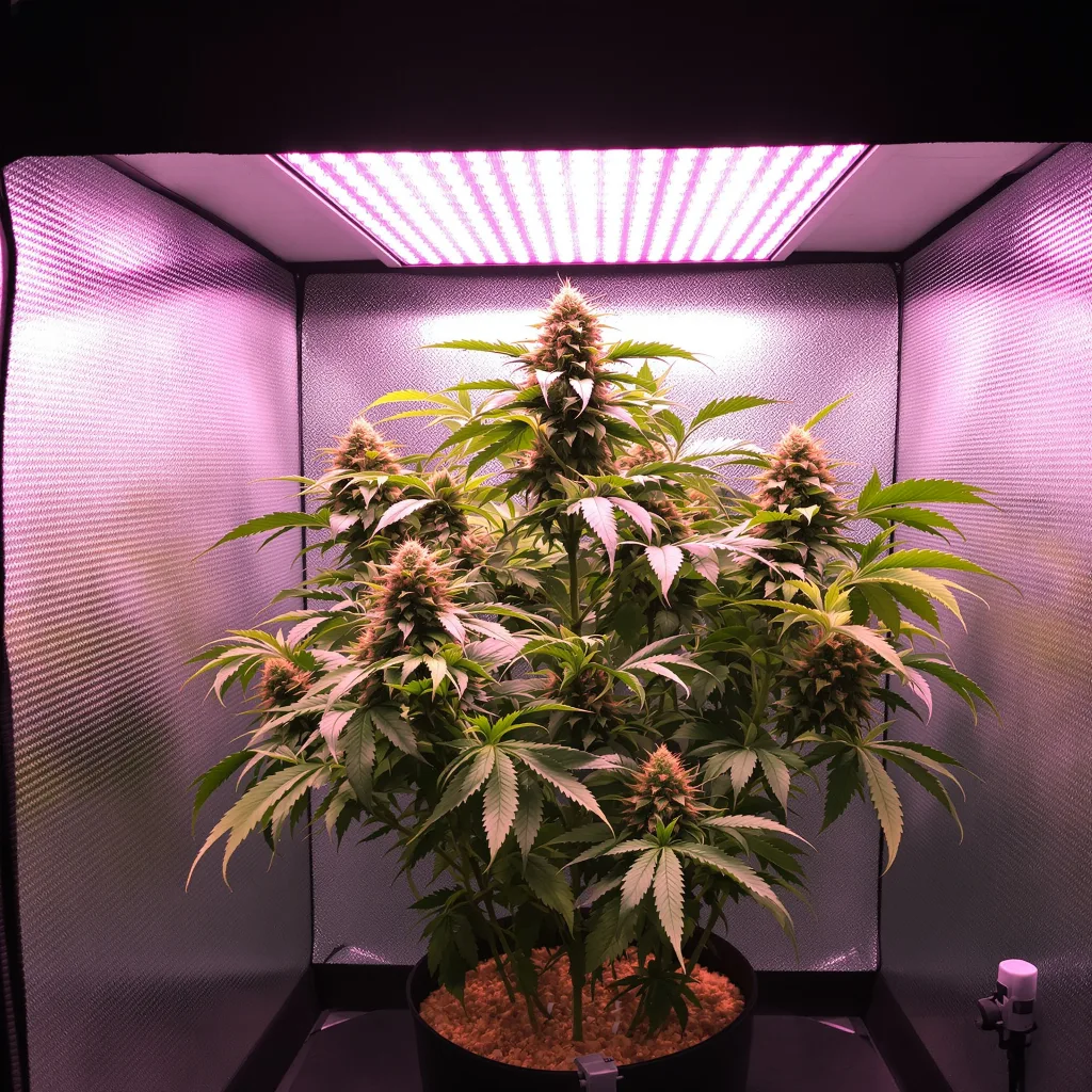 Planta de cannabis Couch Lock Pack en fase de floración — 90-130 cm feminizada