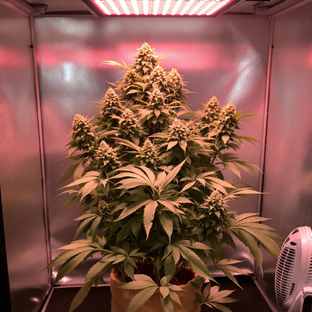 Planta de cannabis Cracker Jack en fase de floración — 90-130 cm feminizada