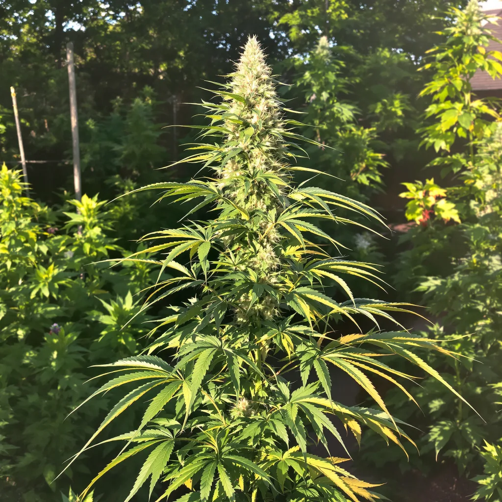 Cramnesia 19% indica / 81% sativa — flor con tricomas visibles