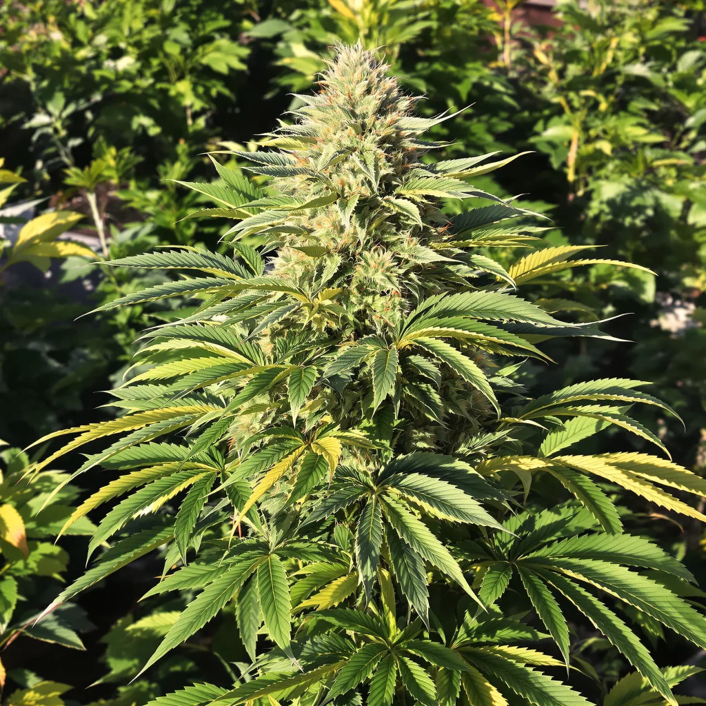 Cream Caramel 87% indica / 13% sativa — flor con tricomas visibles