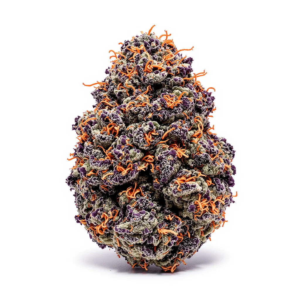 Cream Caramel 87% indica / 13% sativa — flor con tricomas visibles