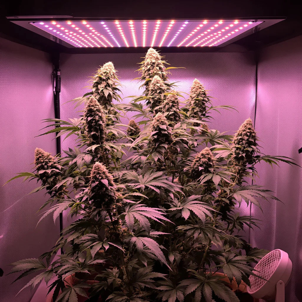Planta de cannabis Critical 47 en fase de floración — 120-180 cm feminizada