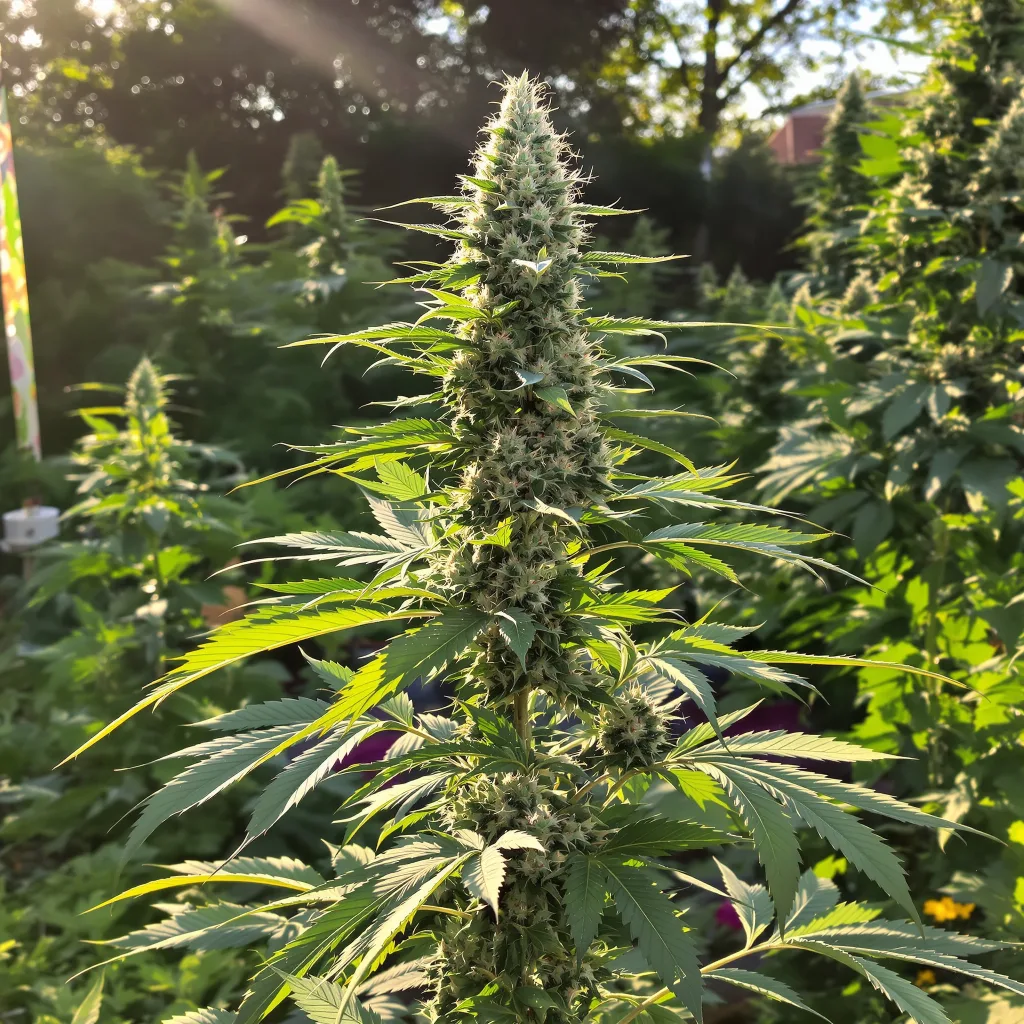 Critical 47 58% indica / 42% sativa — flor con tricomas visibles