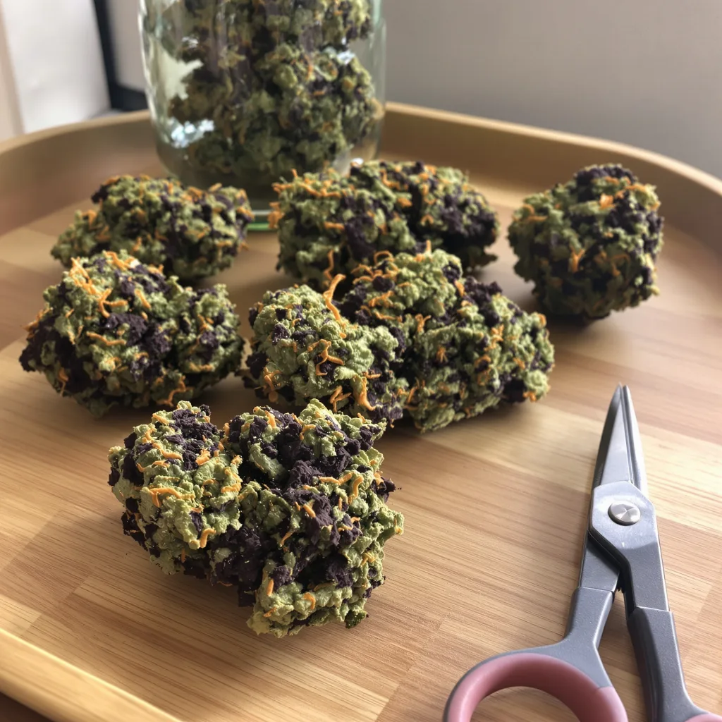 Critical Bilbo 72% indica / 28% sativa — flor con tricomas visibles