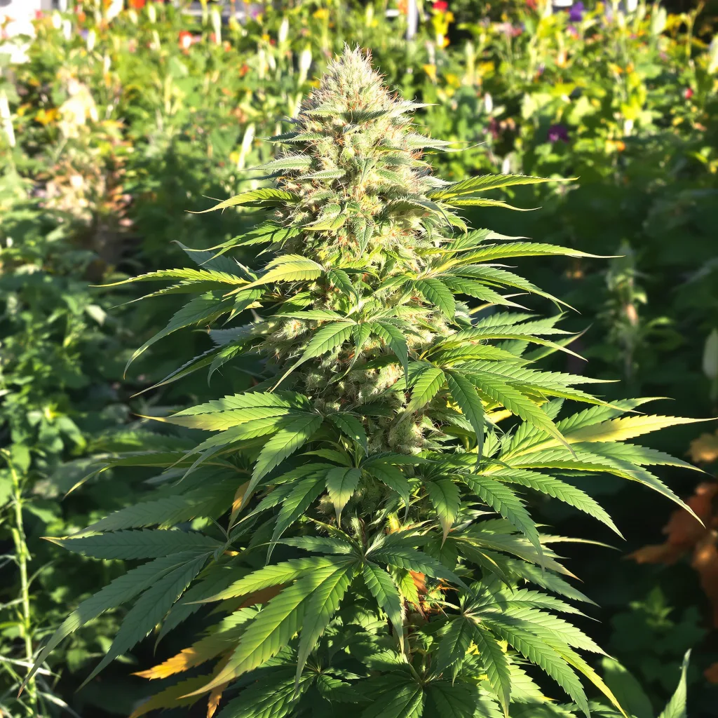 Critical Bilbo 72% indica / 28% sativa — flor con tricomas visibles