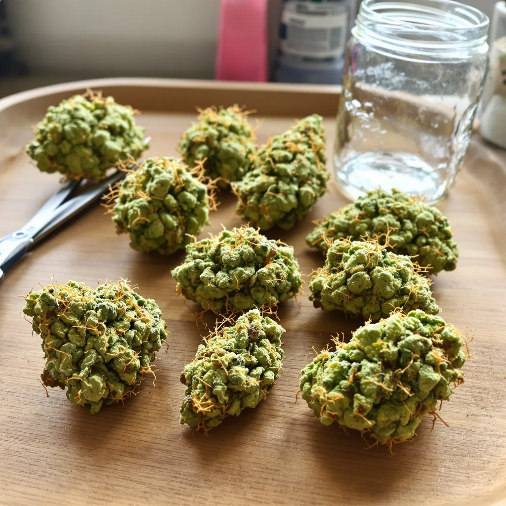 Critical Crack 15% indica / 85% sativa — flor con tricomas visibles