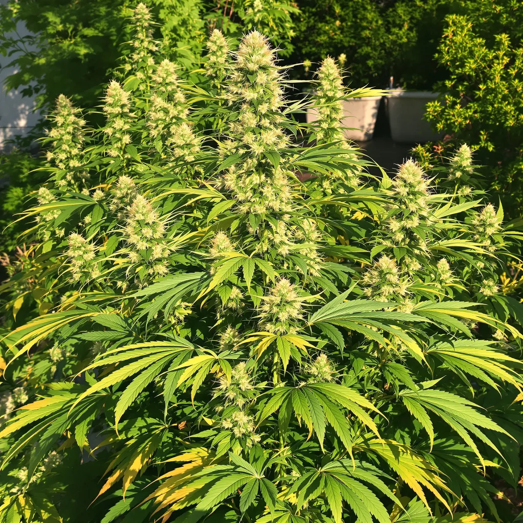 Critical Crack 15% indica / 85% sativa — flor con tricomas visibles
