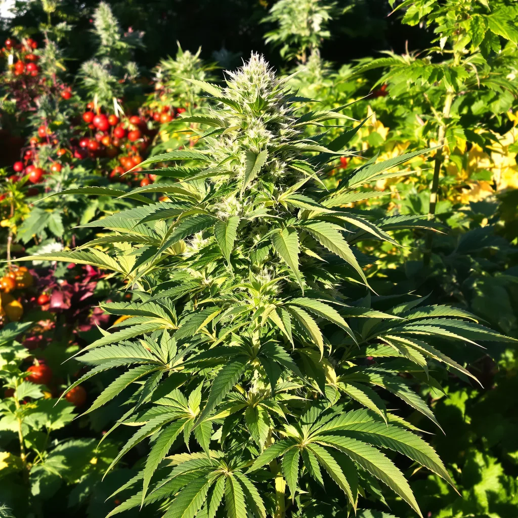 Critical Fast Bud 70% indica / 30% sativa — flor con tricomas visibles