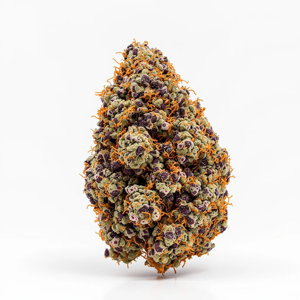 Critical Fast Bud 70% indica / 30% sativa — flor con tricomas visibles