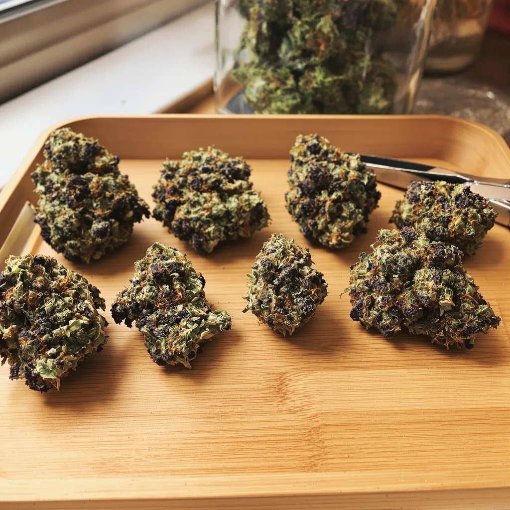 Critical Fast Bud 70% indica / 30% sativa — flor con tricomas visibles