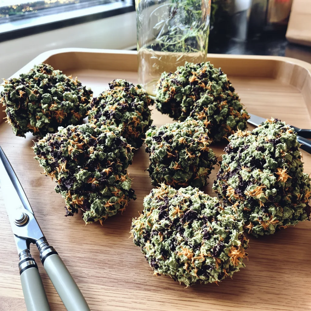 Critical Glue 89% indica / 11% sativa — flor con tricomas visibles