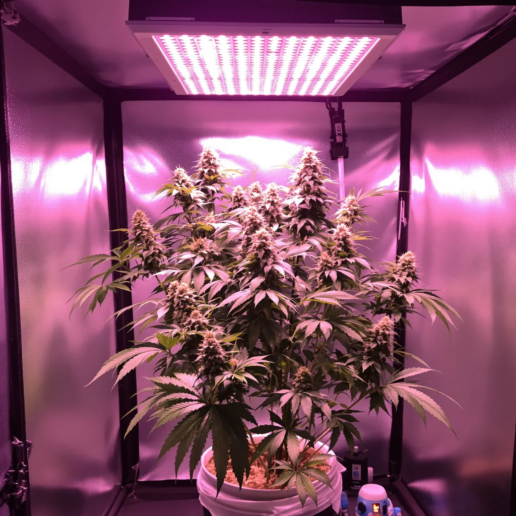 Planta de cannabis Critical Glue en fase de floración — 60-100 cm autofloración