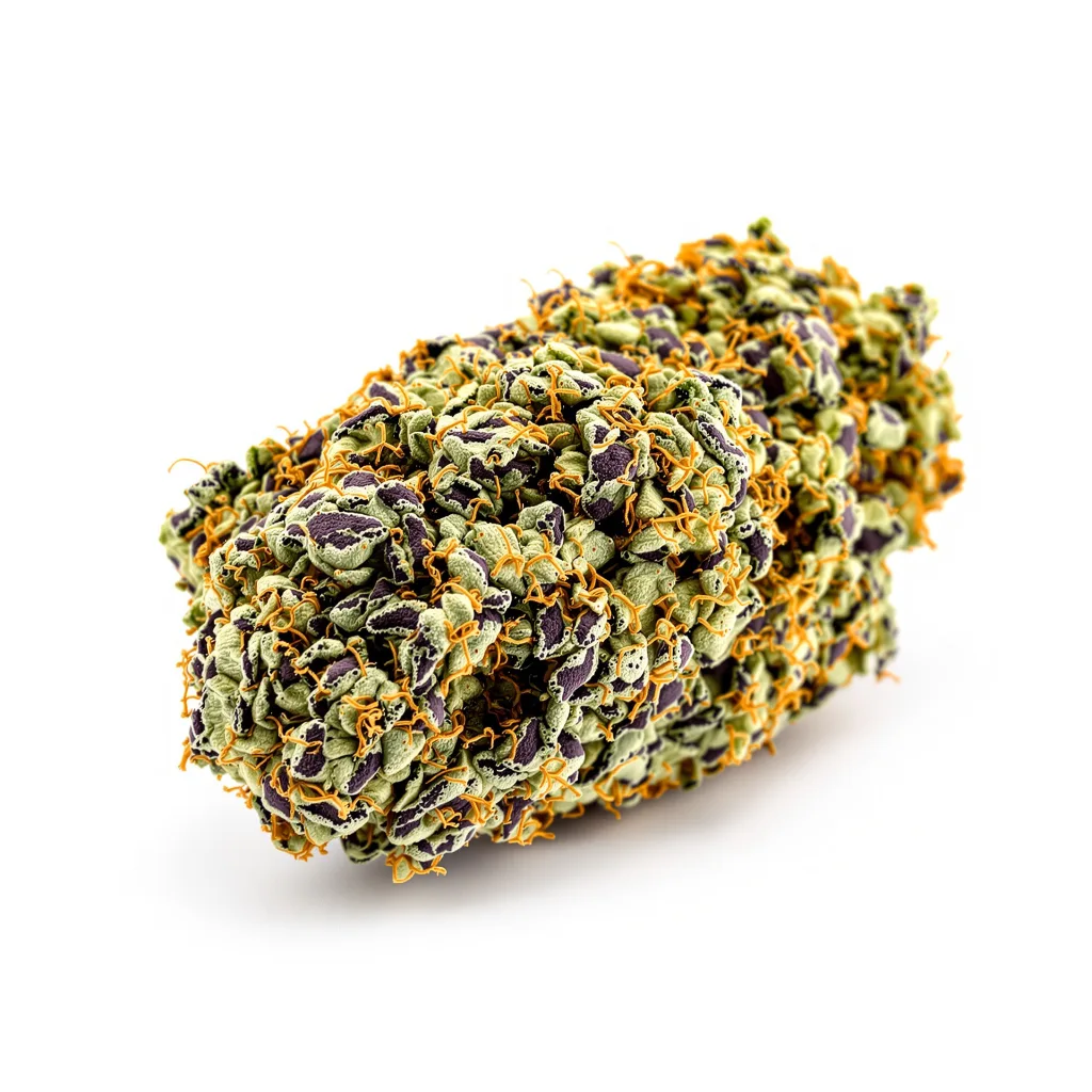 Critical Glue 89% indica / 11% sativa — flor con tricomas visibles