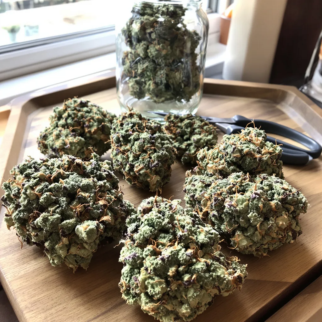 Critical Jack 50% indica / 50% sativa — flor con tricomas visibles