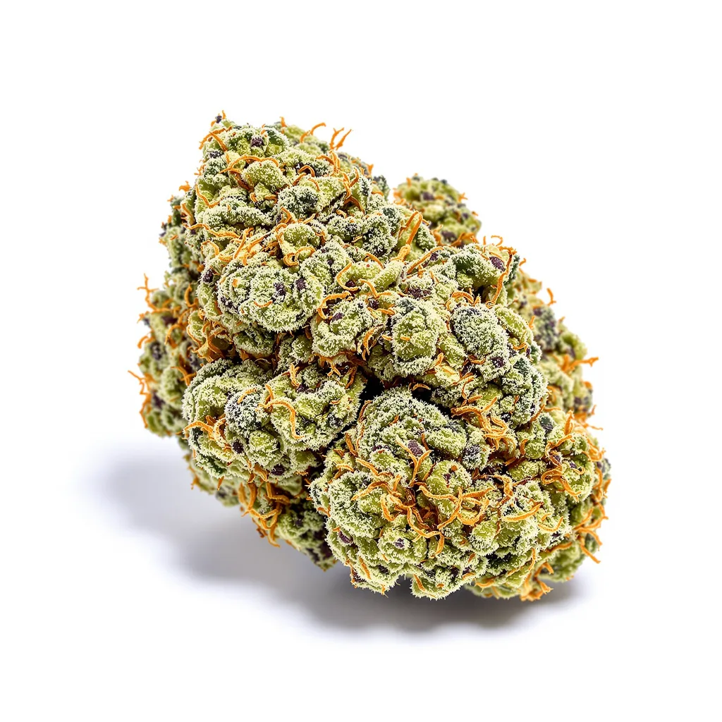 Critical Jack 50% indica / 50% sativa — flor con tricomas visibles