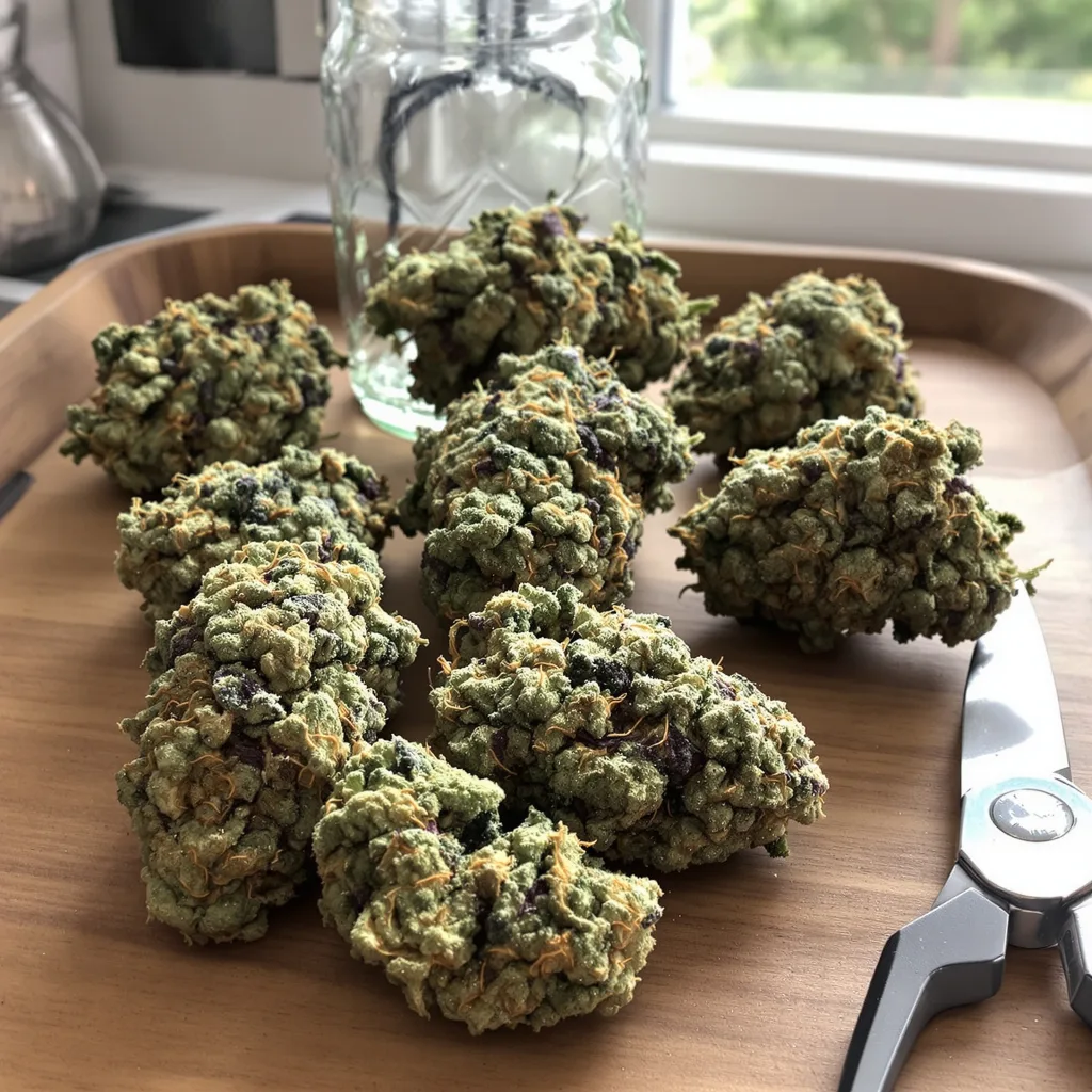 Critical Jack 50% indica / 50% sativa — flor con tricomas visibles
