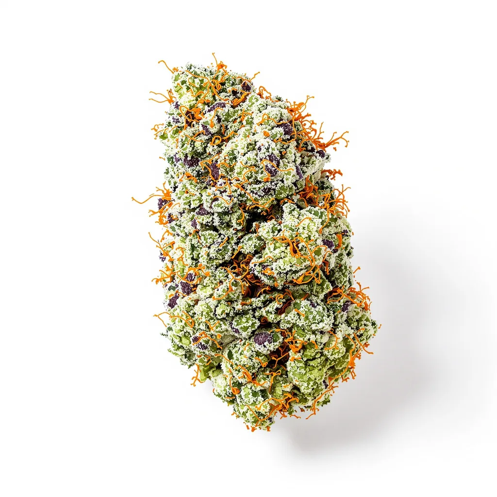 Critical Jack 50% indica / 50% sativa — flor con tricomas visibles