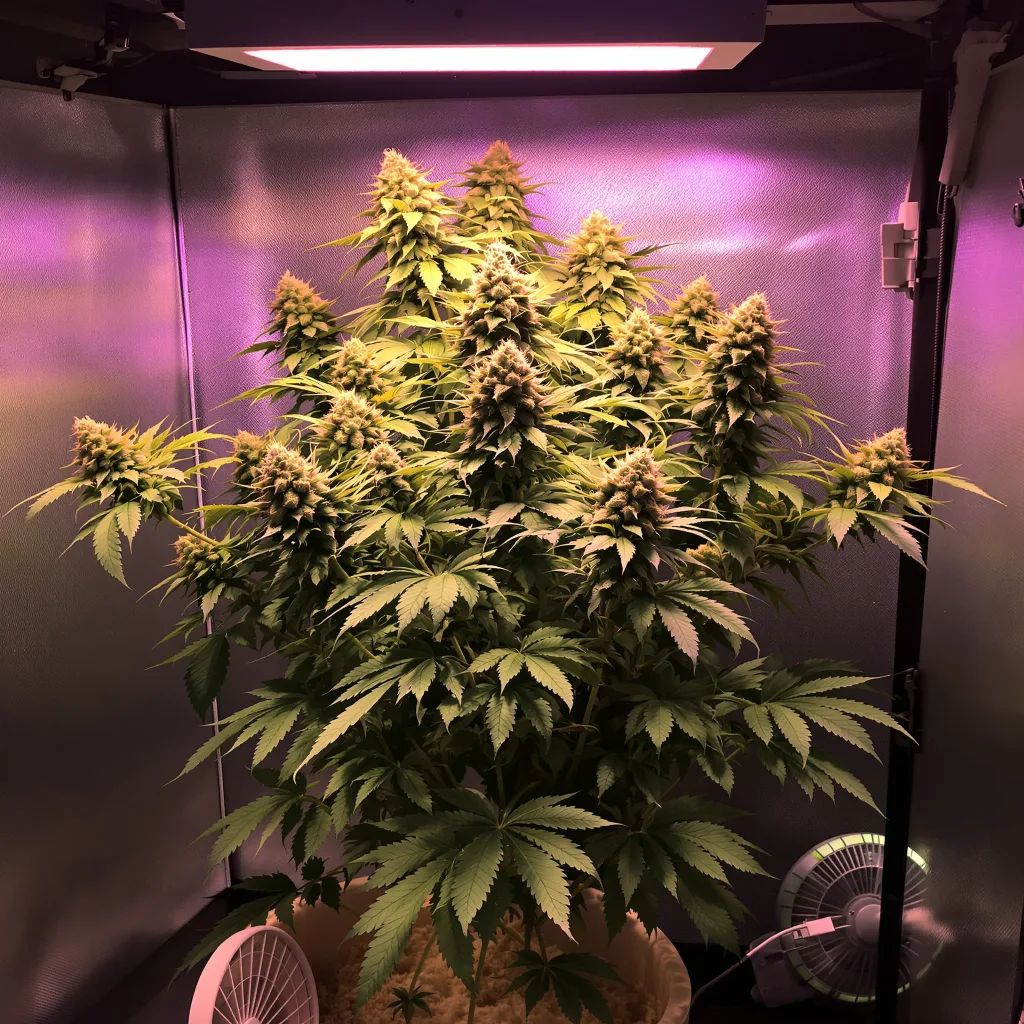 Planta de cannabis Critical Plus en fase de floración — 120-180 cm feminizada