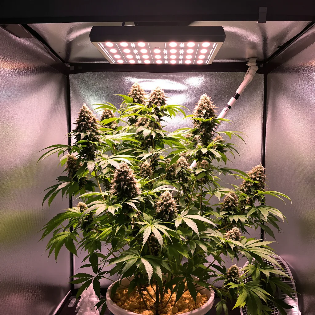 Planta de cannabis Critical Skunk en fase de floración — 90-130 cm feminizada