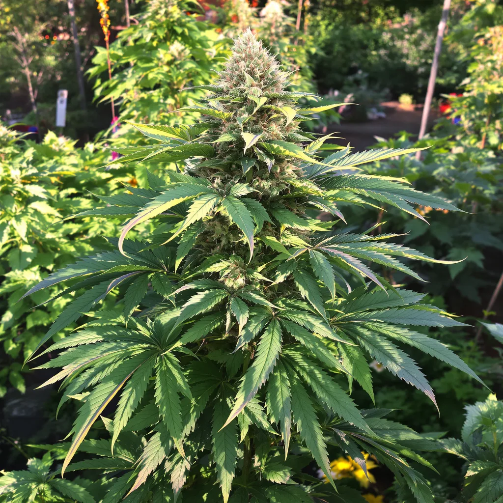 Critical Skunk 75% indica / 25% sativa — flor con tricomas visibles