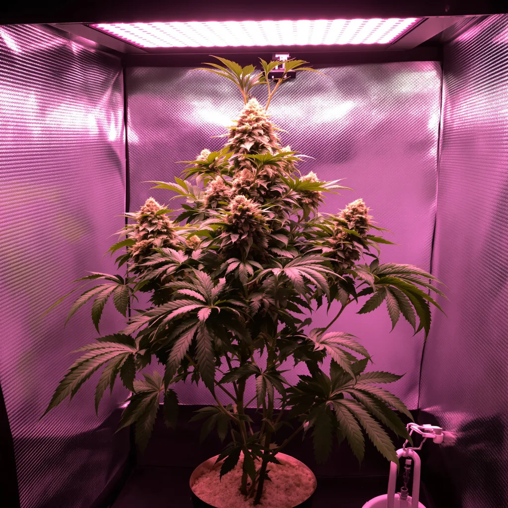 Planta de cannabis Crouching Tiger Hidden Alien en fase de floración — 90-130 cm feminizada