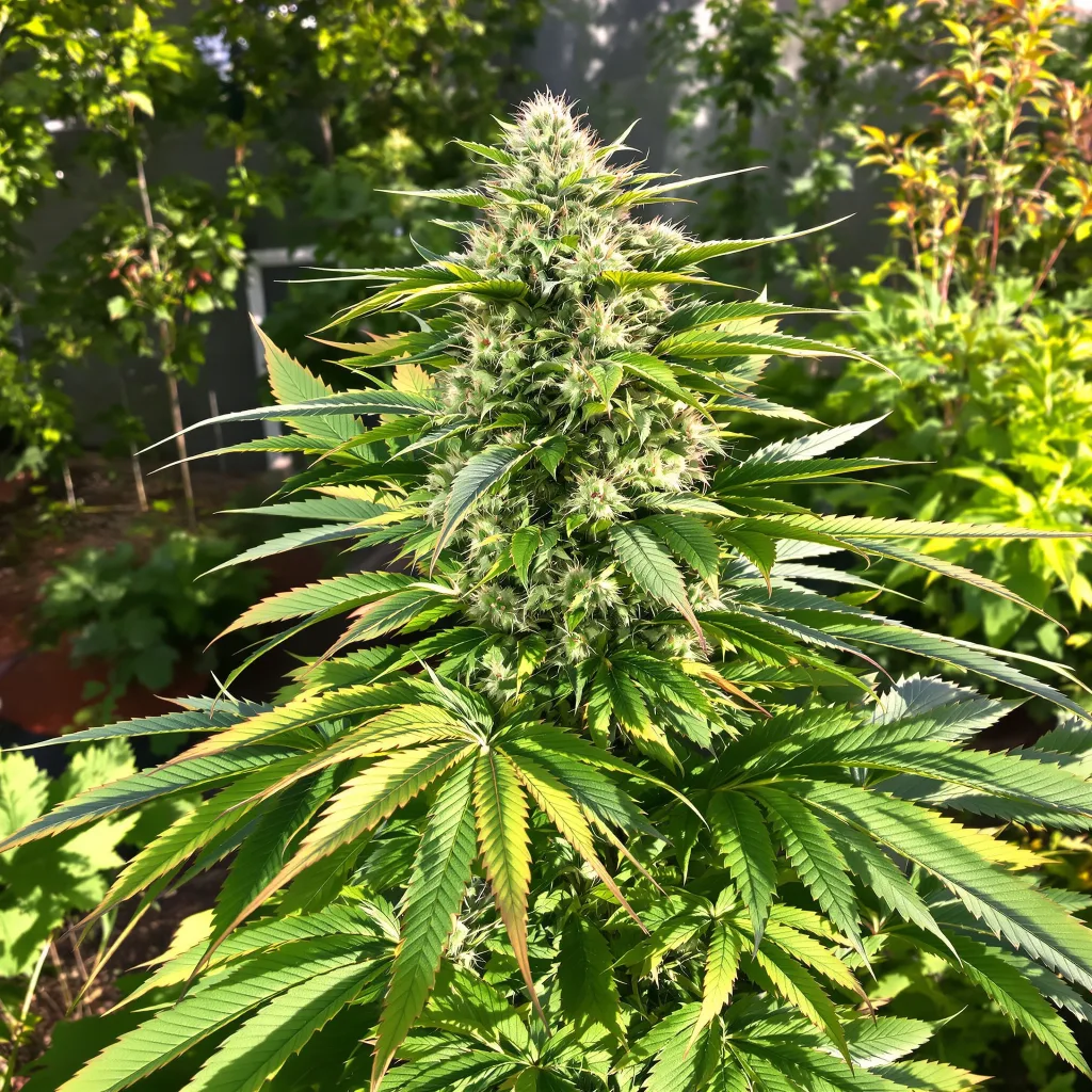 Crouching Tiger Hidden Alien 82% indica / 18% sativa — flor con tricomas visibles