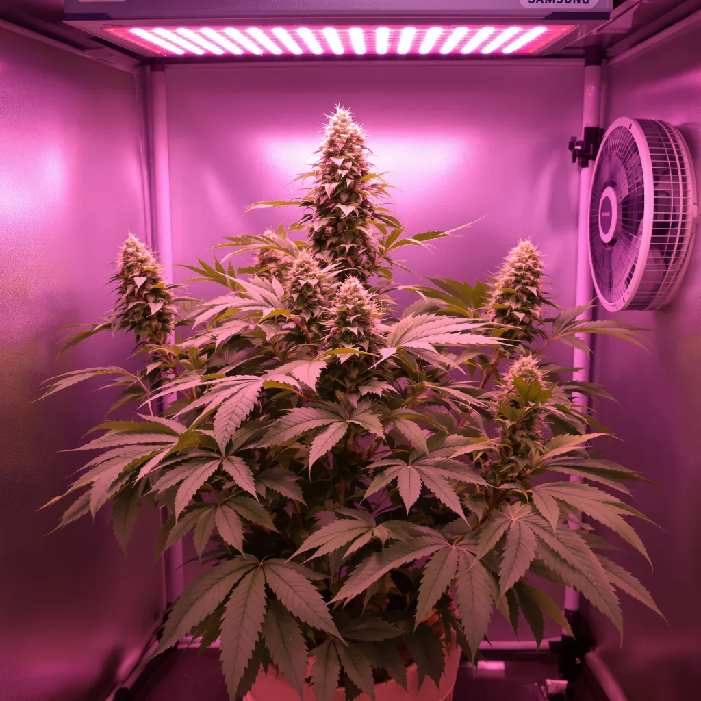 Planta de cannabis Crown OG en fase de floración — 90-130 cm feminizada