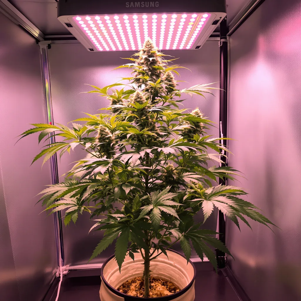 Planta de cannabis Crown Royale en fase de floración — 60-100 cm autofloración