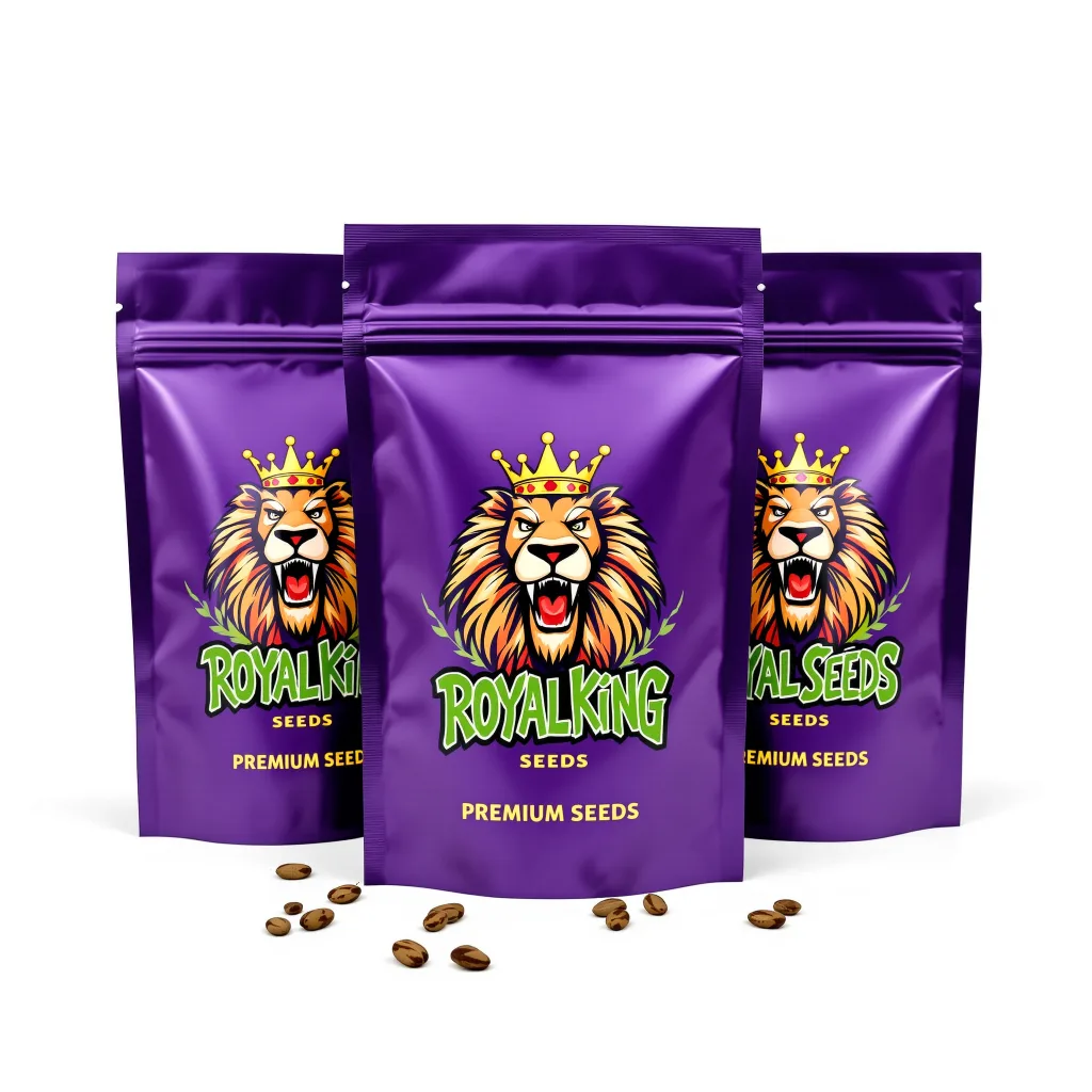 Crown Royale 83% indica / 17% sativa — flor con tricomas visibles