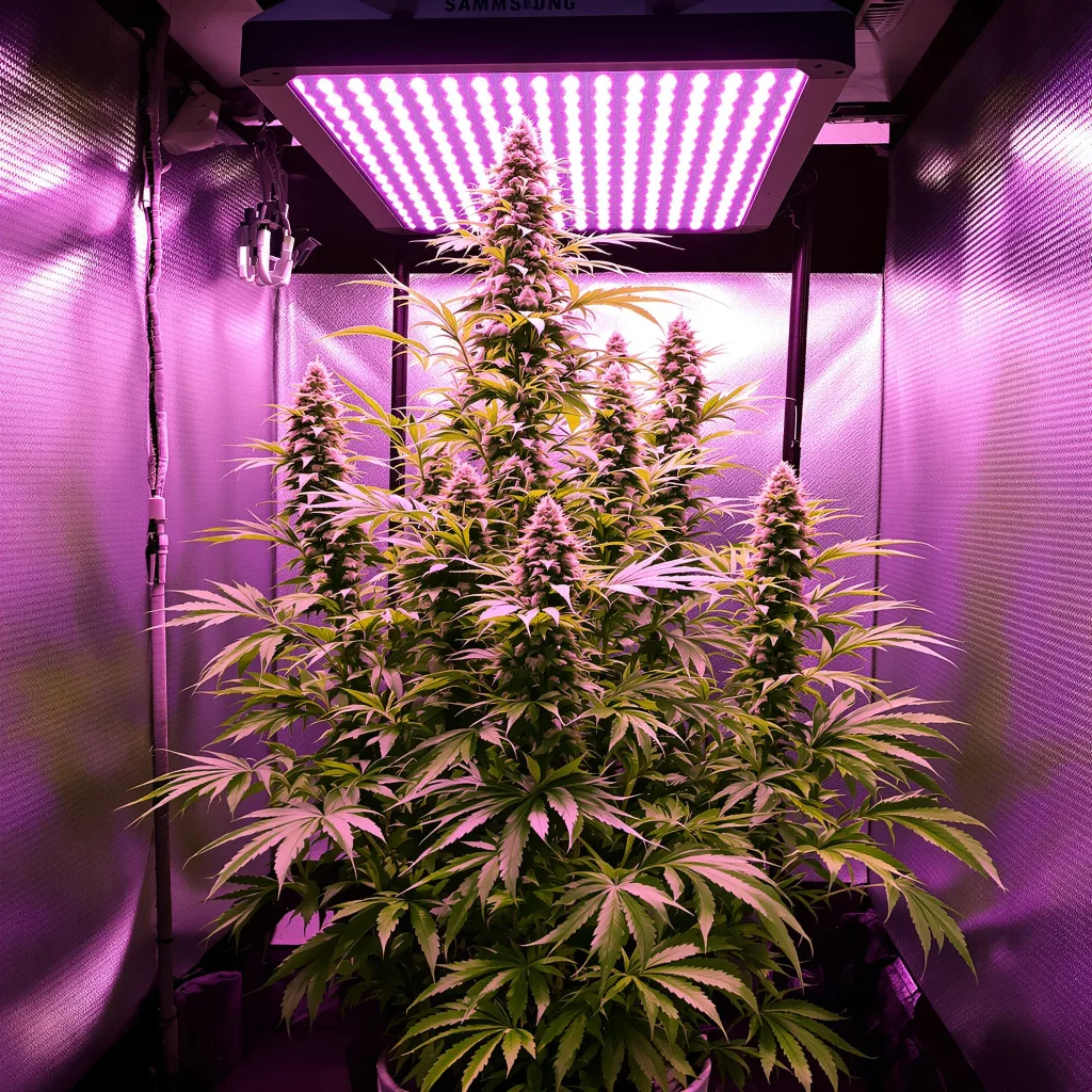 Planta de cannabis Crystal Coma en fase de floración — 150-200 cm feminizada