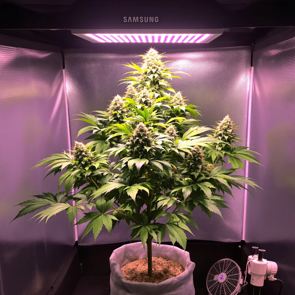 Planta de cannabis Crystal en fase de floración — 90-130 cm feminizada