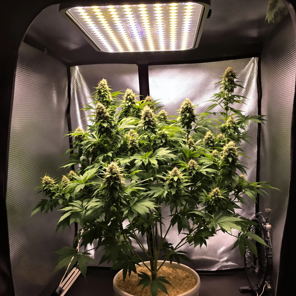 Planta de cannabis Dairy Queen en fase de floración — 90-130 cm feminizada